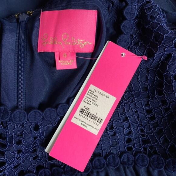 Lilly Pulitzer Amenna Bell Sleeve Lace Dress size 0 - Picture 8 of 12